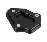 Posapies Anchos Soporte Extensor De Reposapiés para Caballete Lateral Motocicleta, Accesorios CNC para CFMOTO 450SR, Almohadilla para, Placa Extensión Soporte para Pata Cabra(Negro)
