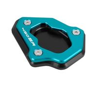 Posapies Anchos Soporte Extensor De Reposapiés para Caballete Lateral Motocicleta, Accesorios CNC para CFMOTO 450SR, Almohadilla para, Placa Extensión Soporte para Pata Cabra(AZUL1)
