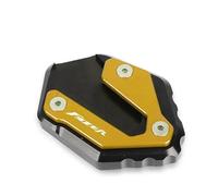 Posapies Anchos Soporte Reposapiés Extensor para Caballete Lateral De Motocicleta para FZ6 para FAZER FZ6R FZ6-S2 2004-2009 2008. Placa Soporte Extensión para(Oro1)