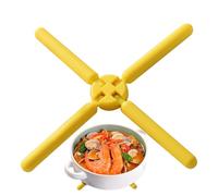 Posavasos - 8.66 posavasos | Almohadilla de silicona de nailon - Posavasos antideslizante resistente al calor con diseño de cruz para platos calientes, sartenes, bandejas, tazas para proteger mesas y