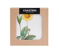 Posavasos Botanical Wild Flowers - Set de 4 Posavasos Originales rígidos - Juego de Posavasos Resistentes al Calor y a los rayones - Posavasos Flores - Accesorios Kokonote, SET4P01