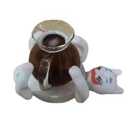 Posavasos con diseño de gatos para decoración de escritorio, divertidos posavasos de mesa con aislamiento térmico para café y leche, café y leche