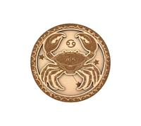 Posavasos con signo del zodiaco de madera de haya de 4 mm, diseños grabados con láser, astrología y esoterismo, decoración e idea de regalo, posavasos sostenibles (cáncer)