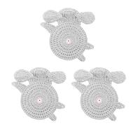 Posavasos de Animales de Punto con Base de Agarre, 3 uds, para Uso en Cocina y Sala de Estar, Posavasos con temática de Gato Encantador