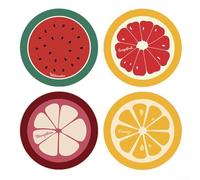 Posavasos de barro de diatomeas suaves con características absorbentes de agua y resistentes al calor, parte inferior de goma antideslizante para asegurar posavasos en varias superficies (C)