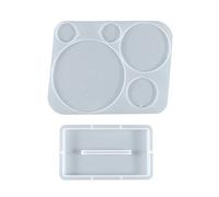 Posavasos De Disco CD Moldes Resina Canción Redonda Reproductor Música Forma Silicona Para Colgante Baratija Etiqueta Equipaje Decoración Posavasos Resina