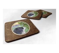 Posavasos de espuma con dise?o de barbilla japonesa Caroline's Treasures SS8259FC (juego de 4) 8,9 cm de alto x 8,9 cm de ancho, multicolor