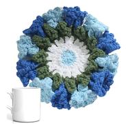 Posavasos De Flores De Ganchillo - Manteles Individuales Multifuncionales para Mesa De Té De Cocina, Posavasos De Flores De Ganchillo | para Café, Agua Caliente, Platos.