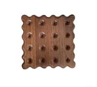 Posavasos de madera con forma de galleta de una sola pieza para proteger las mesas del calor y la humedad con diseño simple (3)