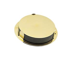 Posavasos de Metal de 6 Piezas, Antideslizantes, Resistentes Calor, con Soporte Incluido para Tazas, Platos, Almohadillas, Decoraciones de, tapete de