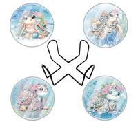 Posavasos de Navidad con pintura artística de diamantes, kits de posavasos antideslizantes para adultos con práctico soporte y cubierta antipolvo - 11 tortugas marinas