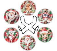 Posavasos de Navidad con pintura artística de diamantes, kits de posavasos antideslizantes para adultos con práctico soporte y cubierta antipolvo - 01-Navidad