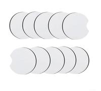 Posavasos de neopreno para sublimación, 10 unidades, con formas variadas para ideas creativas de decoración (muesca redonda)