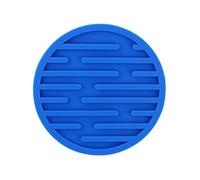 Posavasos de silicona drenaje grueso 3 piezas, almohadilla aislante goma resistente al calor for vajilla, for soporte bebidas vidrio para Ollas(Blue)