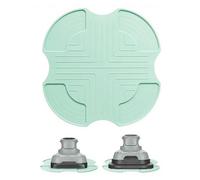 Posavasos de silicona resistente al calor para Ninja Crispi Air Fryer - Accesorio triangular para modelos FN101EU, protección de encimeras de cocina (verde claro)