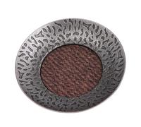 Posavasos de taza de té retro, aleación de zinc Rattan Craft Kung Fu Tea Set Accesorios, Tapetes decorativos resistentes al calor para restaurantes de cocina casera