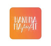 Posavasos Divertidos para Bebidas | Posavasos para Tazas de Oficina | Estera Infantil de Cerveza Hakuna Matata | Accesorio sarcástico para el hogar | Café Tonto - CC76