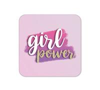 Posavasos Divertidos para Bebidas | Posavasos para Tazas de Oficina | Girl Power Beer Mat | Accesorio sarcástico para el hogar | Broma tonta café - CC27