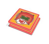 Posavasos en 3D de YouTheFan NFL Kansas City Chiefs StadiumView - Estadio Arrowhead