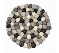 Posavasos grises de fieltro de lana absorbente, posavasos de fieltro de 8 pulgadas para bebidas, tapete de platos, almohadillas calientes, soporte para ollas de decoración de cocina, salvamanteles