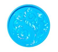 Posavasos holográficos con diseño de animales, fácil de desmoldar, en silicona, para resina epoxi, manualidades, resina resistente al desgarro