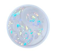 Posavasos holográficos con diseño de animales, fácil de desmoldar, en silicona, para resina epoxi, manualidades, resina resistente al desgarro