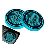 Posavasos iluminados para coche, portavasos de luces | Posavasos de coche brillantes USB de 2 piezas posavasos LED para coche - Luz de ambiente para el coche para el Año Nuevo Chino, San