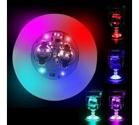 Posavasos LED para coche, portavasos LED para coche, 7 colores luminosos, alfombrilla para taza de carga USB, inserte lámparas de ambiente interiores a para la
