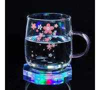 Posavasos LED Recargables con luz para Bebidas, 3 Modos de iluminación, portavasos para Cerveza, cócteles y Vino, Fiestas, Bodas, Bares y Discotecas. (Color, Octogonal)