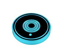 Posavasos para Coche con luz, Alfombrilla para portavasos para Coche,Posavasos USB para con luz LED - Sensor Inteligente de Colores Que cambian la Estera de la Taza de la Bebida del Interior del