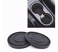 Posavasos para Coche para Ora Funky Cat/Good Cat, Posavasos para Coche Antideslizante ProteccióN De Ranura De Taza Impermeable Antipolvo Accesorios Interior,A-Black