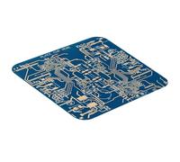 Posavasos para placa de circuito impreso, diseño de fibra de vidrio antideslizante, base duradera para tazas, resistente al calor, ayudante de mesa de escritorio, accesorios de oficina en casa |