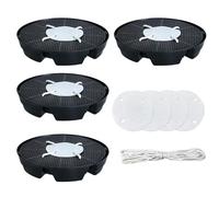 Posavasos para plantas, 4 bandejas de recogida de agua automáticas para macetas, accesorios para casa, bancal, terraza, jardín, flores y familia de plantas