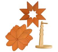 Posavasos para platos calientes, natural antideslizante con soporte, posavasos de madera, molino de viento para cocina, para decoración del hogar, mostrador de bar, taza de café, cacerolas, estufas