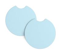 Posavasos pequeños y frescos de color sólido, para la mayoría de los coches, impermeables, antideslizantes, a prueba de salpicaduras, suministros para automóvil, paquete de 2 accesorios para coche.