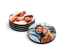 Posavasos Personalizados con Foto y Texto Redondo