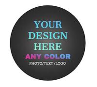Posavasos personalizados para bebidas, juego de posavasos redondos y absorbentes de tierra de diatomeas con imagen de logotipo de texto personalizado, alfombrilla de taza de fotos para mesa de café,