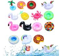 Posavasos Piscina Flotante Taza Soporte Flotador Portavasos Soporte Hinchable para Bebidas Posavasos Inflables Juego de Portavasos Inflable Juguetes Inflables para Piscina Verano Fiesta en la Playa