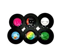 Posavasos Práctico de Costa del diseño Registro 6pcs, no resbalón Resistente al Calor, Decorativo for la Taza café
