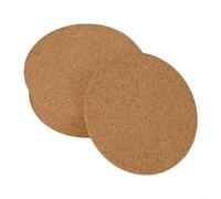 Posavasos redondos de corcho natural de 9,5 cm de diámetro, 3 mm de grosor, resistentes al calor, sostenibles para bebidas, vasos, tazas, botellas, bar, cocina y mesa del hogar (12 piezas redondas)