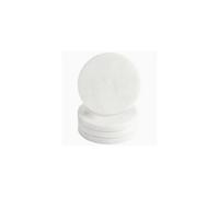 Posavasos redondos de mármol blanco - Juego de 4