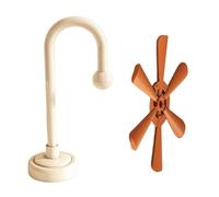 Posavasos Resistentes Calor con Juego de Soporte, diseño de lámpara de Escritorio, salvamanteles para Platos Calientes, Tazas, tazones, Accesorios de Cocina y Comedor, salvamanteles de Cocina