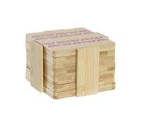 POSAVASOS SET 6 BAMBU 10X10X1 AFRICA TURQUESA