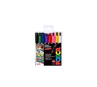 Posca 153544841 - Pack de 8 rotuladores de pintura al agua, multicolor