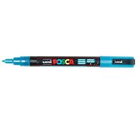 Posca Acrylic Paint Marker, PC-3M Fine Tip, Glitter Light Blue (PX197970000)