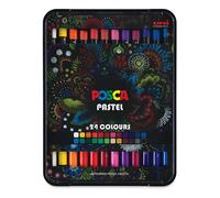 Uni POSCA Pastel Profesional Colorante Pastel - KPA-100 - Set De Regalo De 24