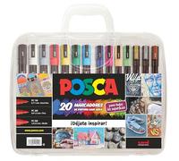 POSCA Estuche PC1m-3m-5m 20 unidades