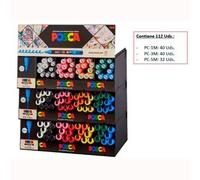 POSCA Expositor Marcador PC-1M-3M-5M - 112 Piezas