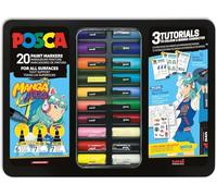 POSCA PC-1MC/PC-3M/PC-5M pack de rotuladores de pintura manga (20 unidades)