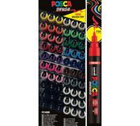 Posca marcador pc-5br brush punta m semiflexible colores surtidos expo